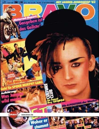 Bravo - Boy George (02/83, 06.01.1983) | Boy george, Culture club, Cover