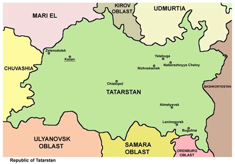 Tatarstan | Map, Samara oblast, Kazan