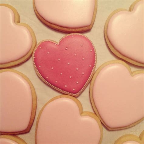 Pink heart sugar cookies | Heart sugar cookie, Sugar cookies, Cookies