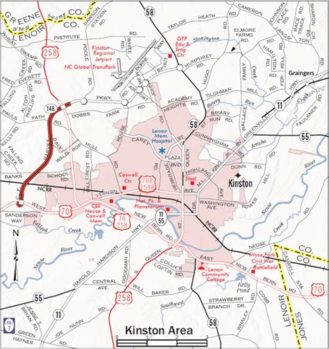 Maps of Kinston, North Carolina