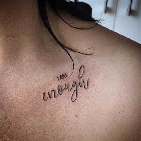 24 Meaningful I Am Enough Tattoo Design Ideas for You - Tattoo Twist