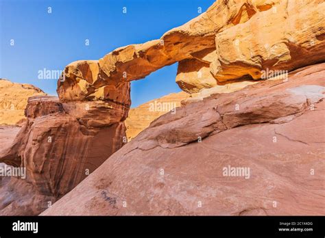 Wadi rum rock bridge hi-res stock photography and images - Alamy