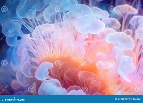 Fungus Mycelium Network Texture in Neon Colors Stock Illustration ...