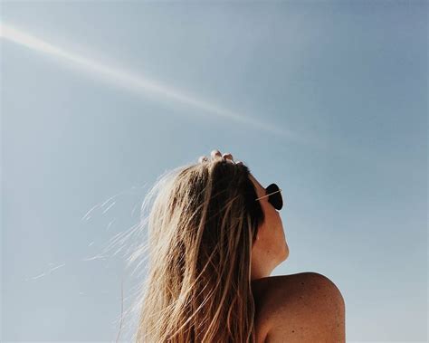 woman, wearing, black, sunglasses, standing, looking, skies, outside | Piqsels
