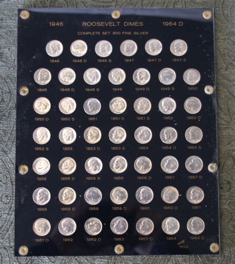 Sold Price: COMPLETE SET SILVER ROOSEVELT DIMES - January 6, 0117 1:00 ...