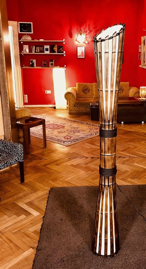 Bamboo Lamp Bamboo Floor Lamp Living Room Lamp Bedroom | Etsy