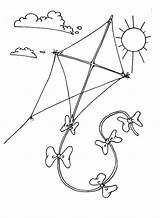 Flying A Kite coloring Page  Download Print Or Color Online For Free sketch template