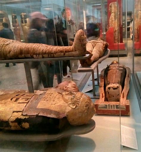 Two Mummies in the British Museum - above, c. 305 BC and below, c. 250 ...