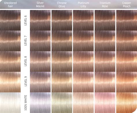 Wella Professional Hair Color Chart
