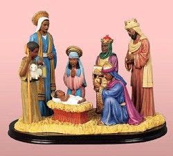 African American Angel Christmas Tea Light (Cream) | Black nativity, Nativity scene, Nativity set
