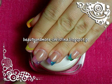 Beauty and more by Christina: Step By Step Rainbow Acrylic Nails