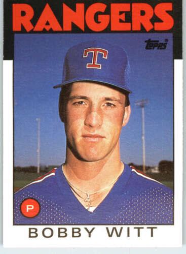 Bobby Witt baseball card 1986 - 1980s Baseball