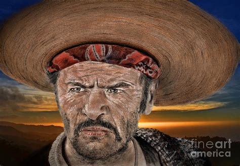 Eli Wallach as Tuco at Sunset Digital Art by Jim Fitzpatrick - Fine Art America