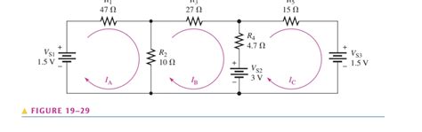 Solved 21. Solve for the loop currents in Figure 19-29 using | Chegg.com