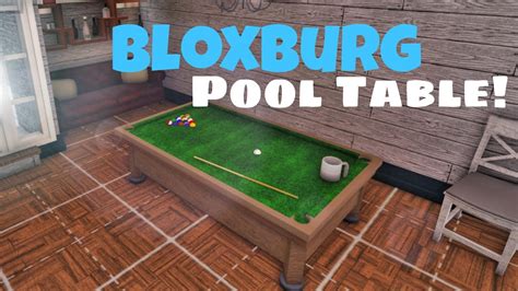 How to Build a Pool Table (Bloxburg Tutorial) - YouTube