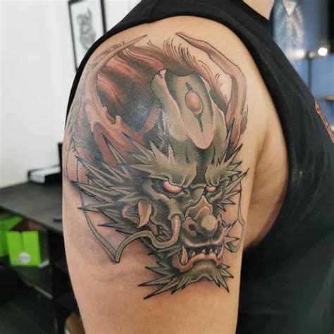 Awesome Dragon Head Tattoo Ideas