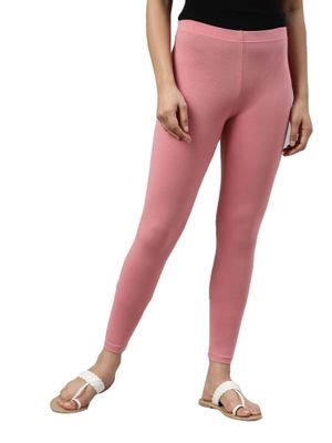 Go Colors Leggings : Buy Go Colors Women Solid Dusty Rose Slim Fit Ankle Length Leggings - Tall ...