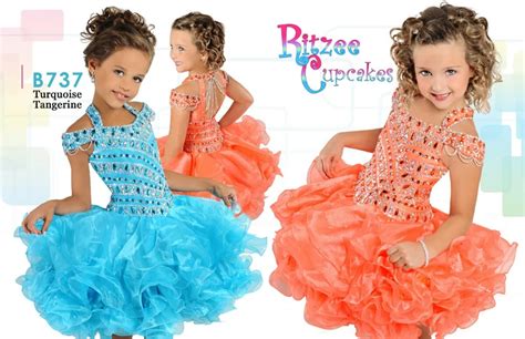 2016 Giltz Crystals Ritzee Cute Cupcake Blue Little Girls Pageant ...