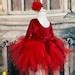 Christmas Girl Dress Red Toddler Dress Baby Girl Dress - Etsy
