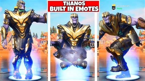 New THANOS FORTNITE SKIN doing ALL the BUILT-IN emotes!.. - YouTube