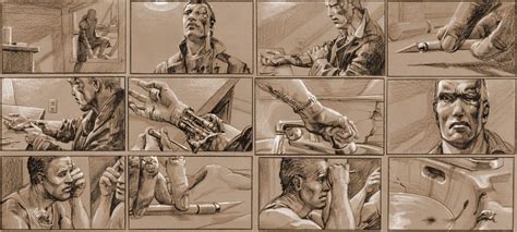 James Cameron- The Terminator | Storyboard, Storyboard illustration ...