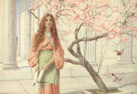 Bonhams : Henry Ryland, RI (1856-1953) Beneath the cherry blossom