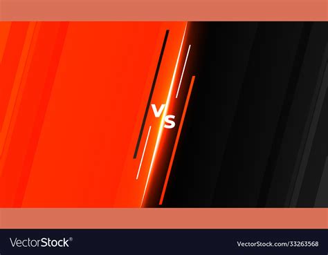 Versus vs competition battle background template Vector Image