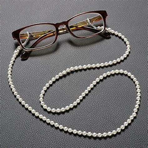 Pearl Acrylic Reading Glasses Strap - Eyewear Strap Sunglasses Holder ...