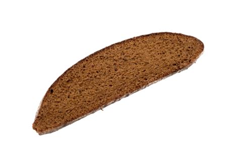 Rye Bread Slice Isolated On White Background Grain, Piece, Cereal, Object PNG Transparent Image ...