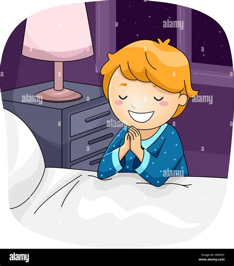 Child praying bedtime hi-res stock photography and images - Alamy