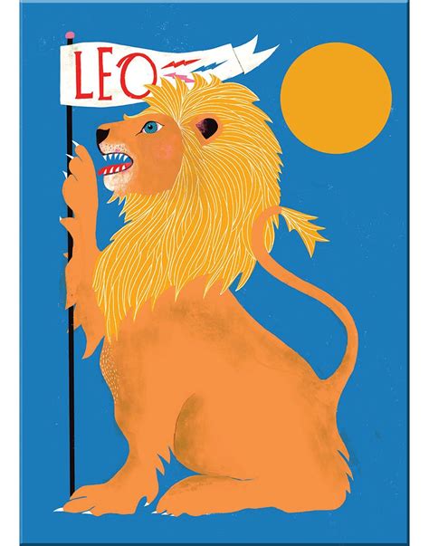 Leo Magnet in 2021 | Art prints, Zodiac symbols, Lisa congdon