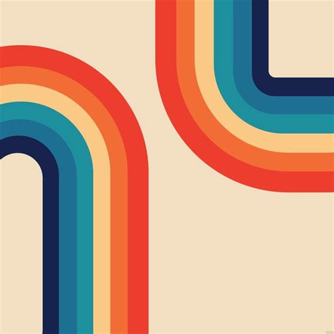 Retro Rainbow Vector in Illustrator, SVG, JPG, EPS, PNG - Download ...