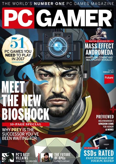 PC Gamer United Kingdom Back Issue February 2017 (Digital) | Pc gamer, Pc gamer magazine, Gamer