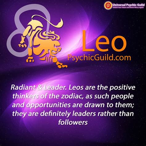 Universal Psychic Guild on Tumblr — Leo Star Sign Facts and Traits Once ...