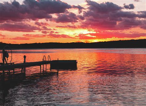 Lake Geneva Sunset Photograph by John Foley - Pixels