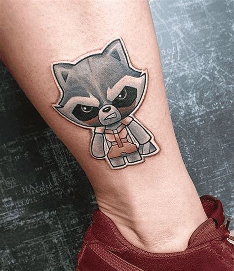 Rocket Raccoon Tattoo Design Images (Rocket Raccoon Ink Design Ideas) | Raccoon tattoo, Rocket ...