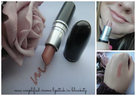 MAC Blankety Lipstick.. Nude/Pinkish toned lipstick including a swatch ...