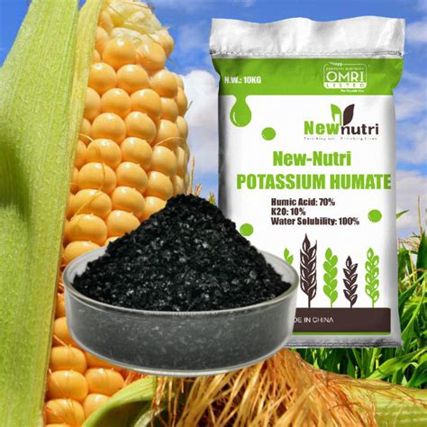 70% Humic Acid 10% K2O Potassium Humate Fertilizer