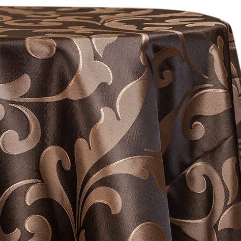 Brown - Laura Designer Tablecloths - Many Size Options