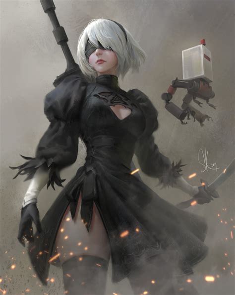 ArtStation - Nier | Automata 2B fan art