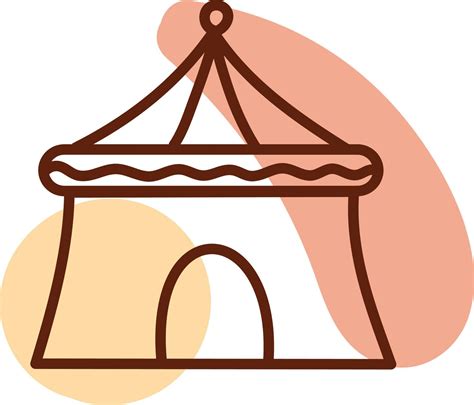 Circus tent, illustration, vector, on a white background. 13745121 ...