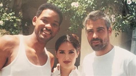 Salma Hayek shares old photo with George Clooney on his bday, with a bonus Will Smith ...