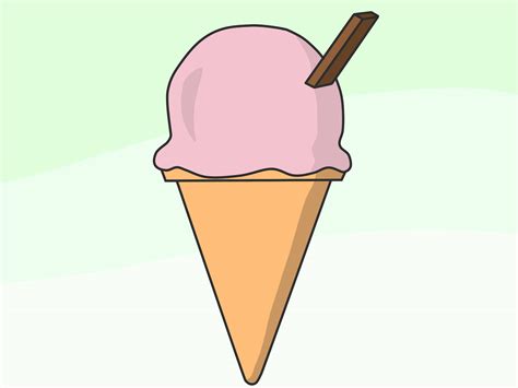 Simple Ice Cream Cone Drawing : Ice Cream Drawing Learning For Kids ...