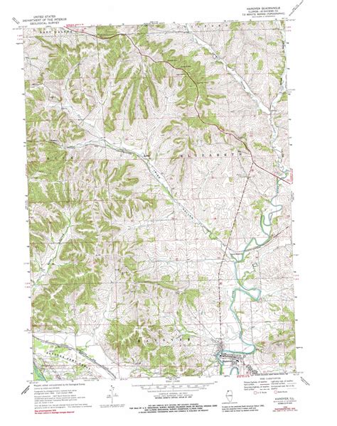 Hanover topographic map, IL - USGS Topo Quad 42090c3