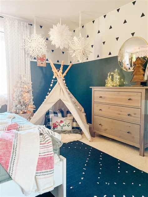 Colorful Whimsical Christmas Kid Bedroom Decor Sprucing Up Mamahood