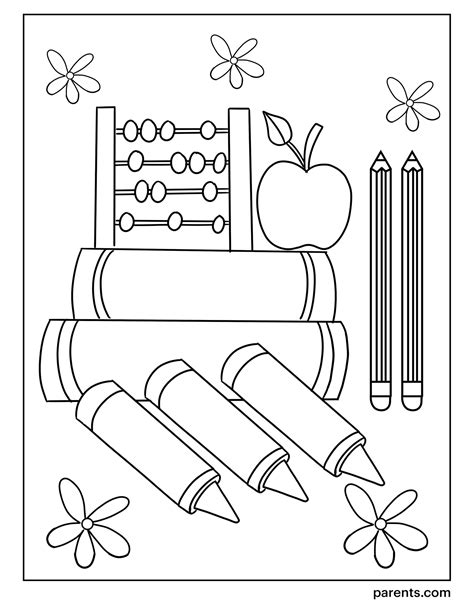 10 Printable Back-to-School Coloring Pages for Kids