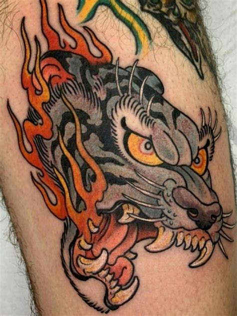 Fire Tiger Tattoo