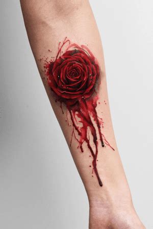 Tattoo uploaded by Deborah Genchi • Bloody Rose • Tattoodo