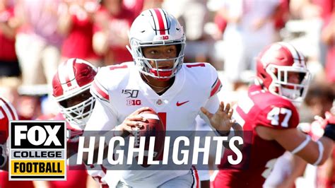 Ohio State QB Justin Fields scores first-half TDs vs. Indiana | FOX ...