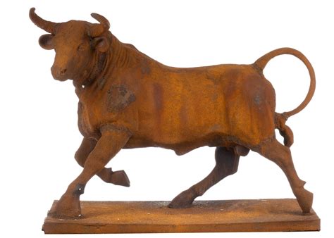 Cast Iron Bull Sculpture | Vogt Auction